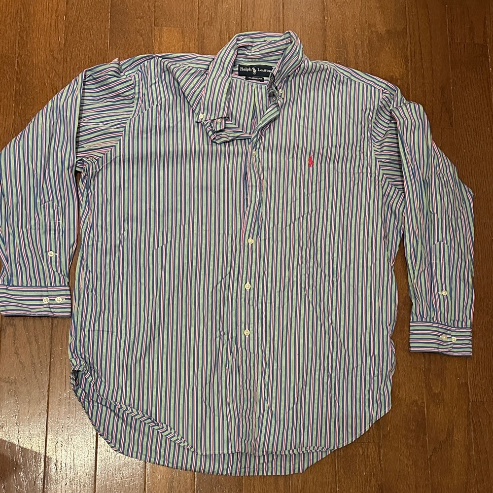 Ralph Lauren Men's Multicolor Striped Shirt